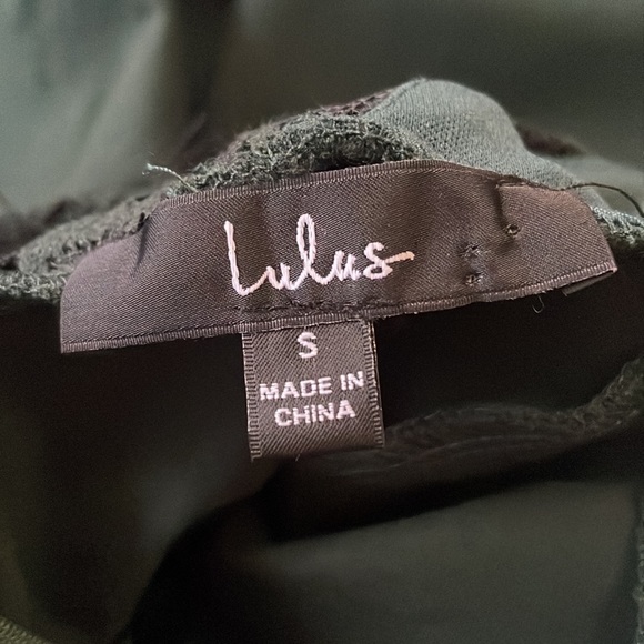 S - Lulu’s Only Want You Forest Green Lace Bodycon Midi Dress - Picture 7 of 9